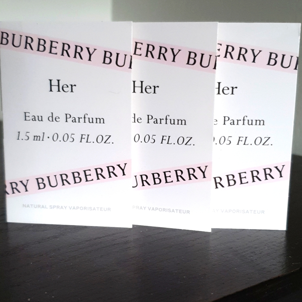Burberry her edp spray 1.5mlx 3 tubes